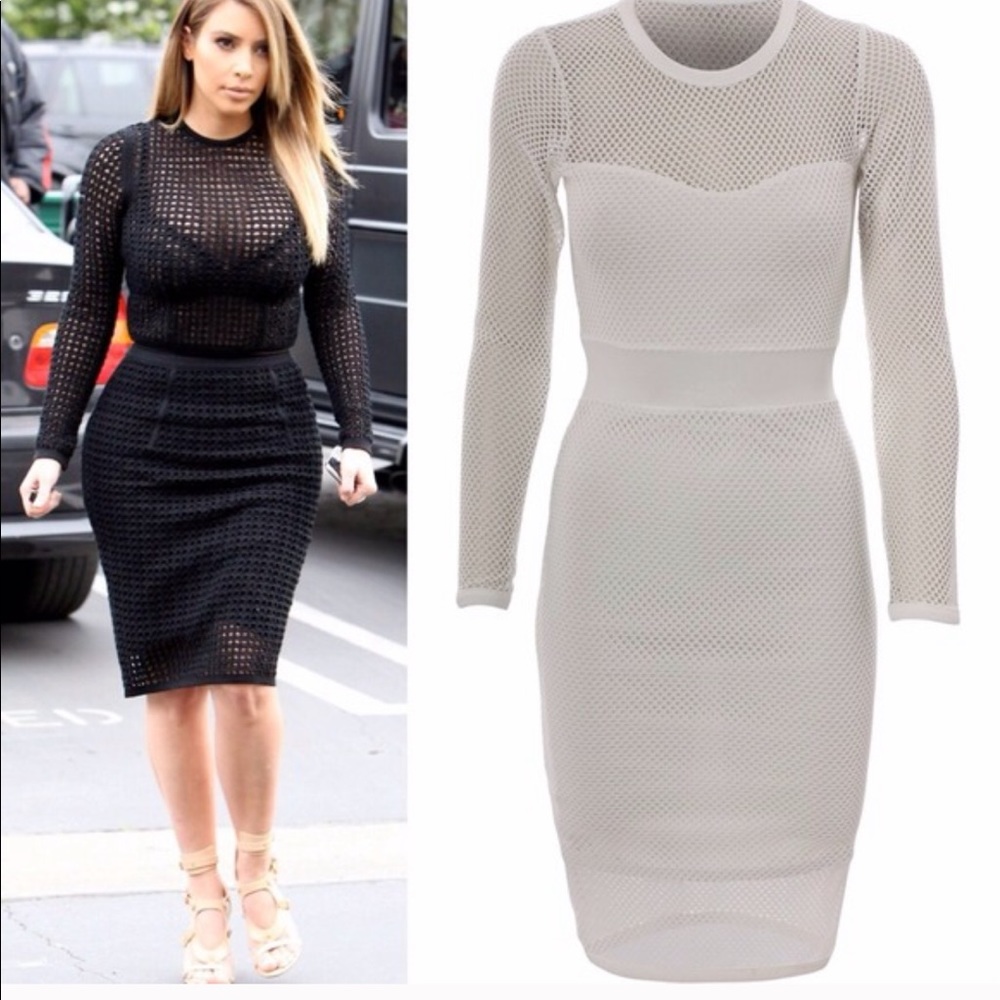Mesh Detailed Dress- Ships Next Day!